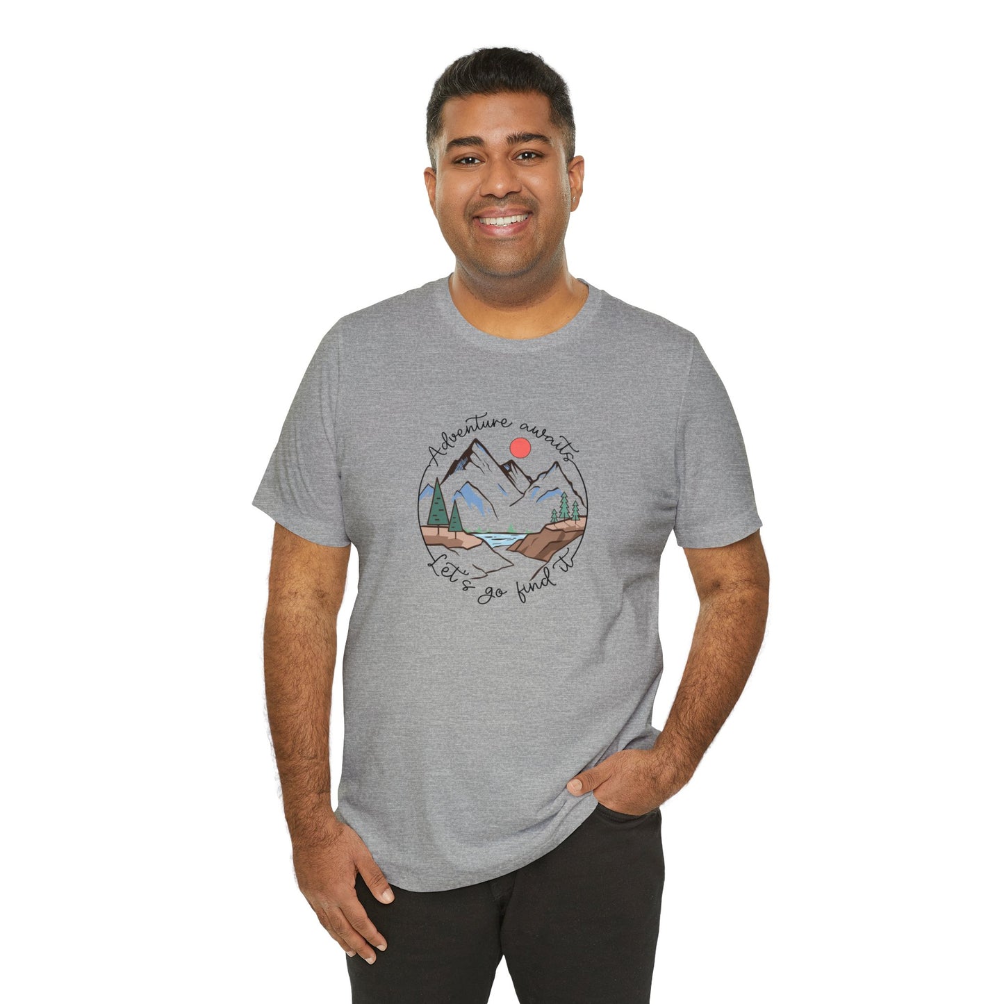 Adventure Awaits Let's Go Find It Camp T Shirt