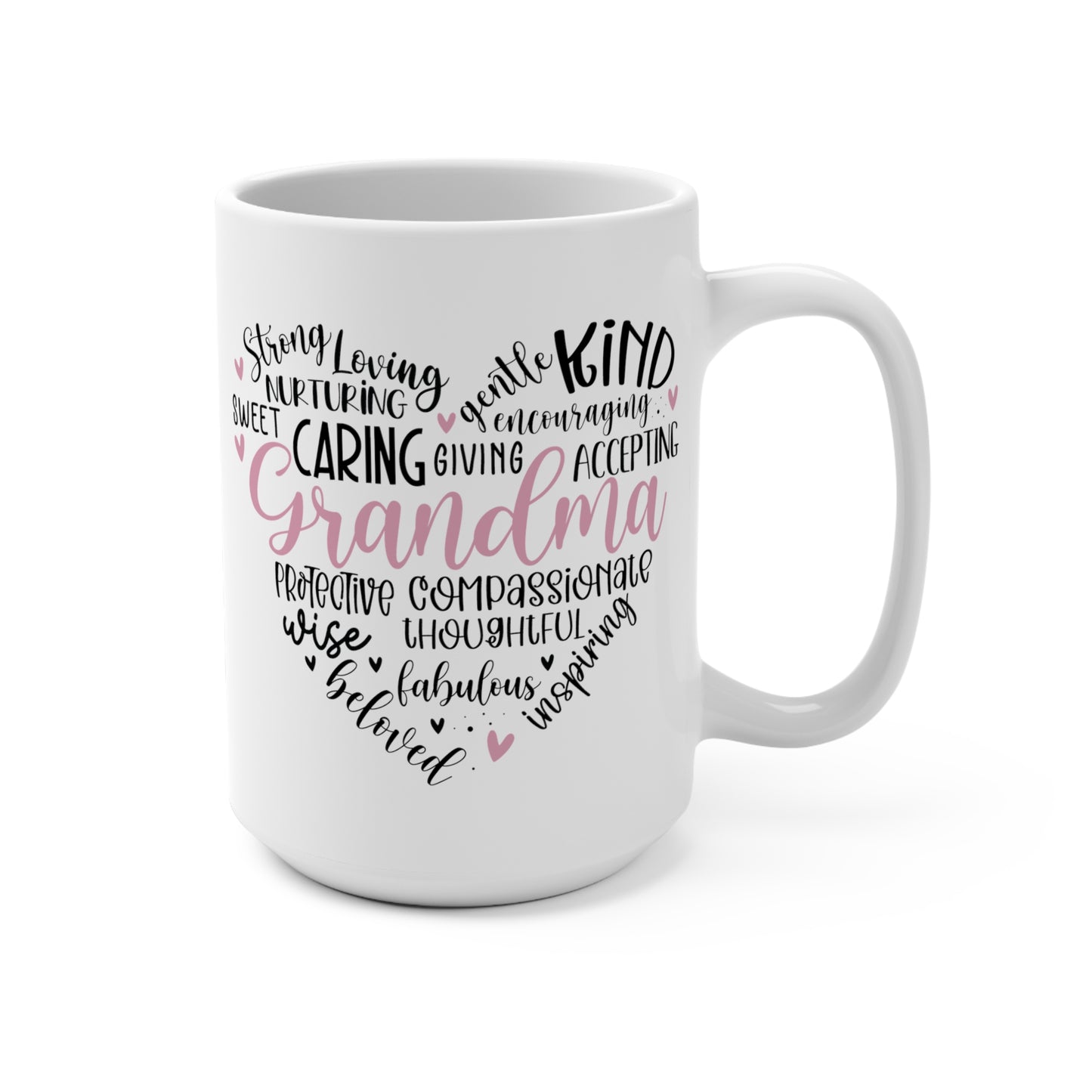 Grandma Heart Mug 15oz