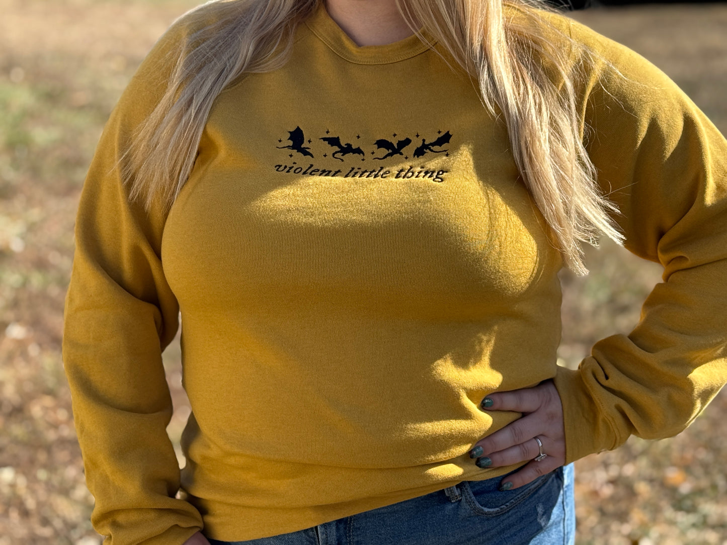 Violent Little Thing Bookish Dragon Sweatshirt