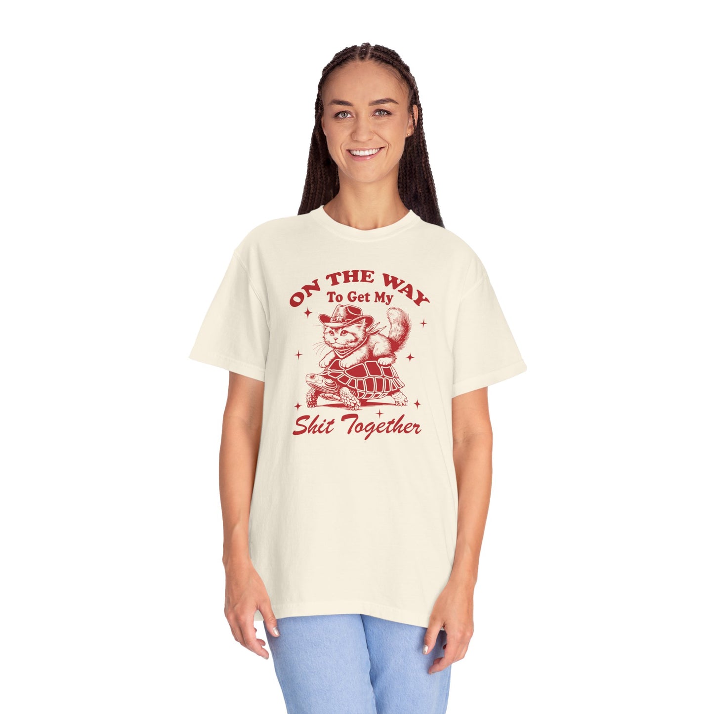 Funny Raccoon Unisex T-shirt, On My Way to Get My Shit Together Shirt, Cute Animal Tee, Sarcastic Graphic Tee, Hilarious Gift for Friends,