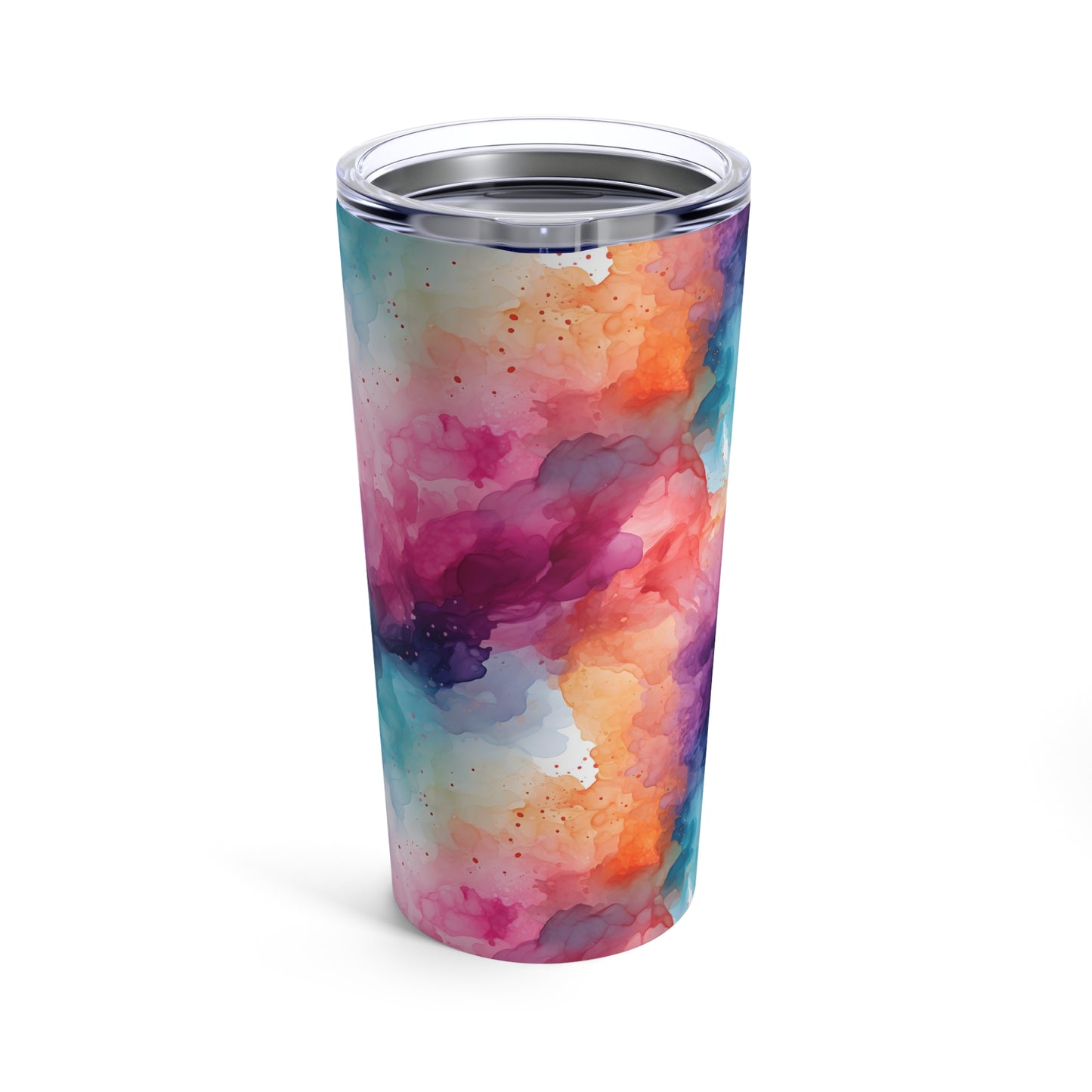 Rainbow Watercolor Tumbler 20oz