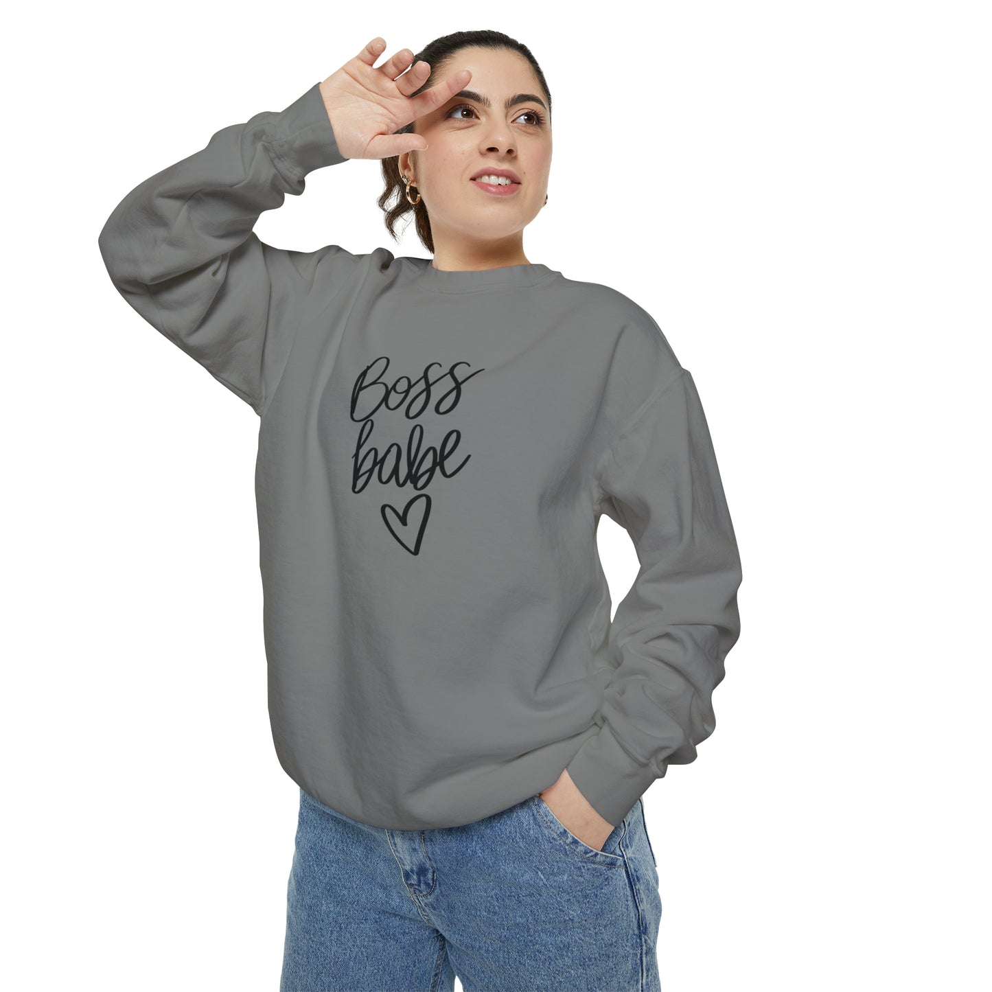 Boss Babe Unisex Garment-Dyed Sweatshirt