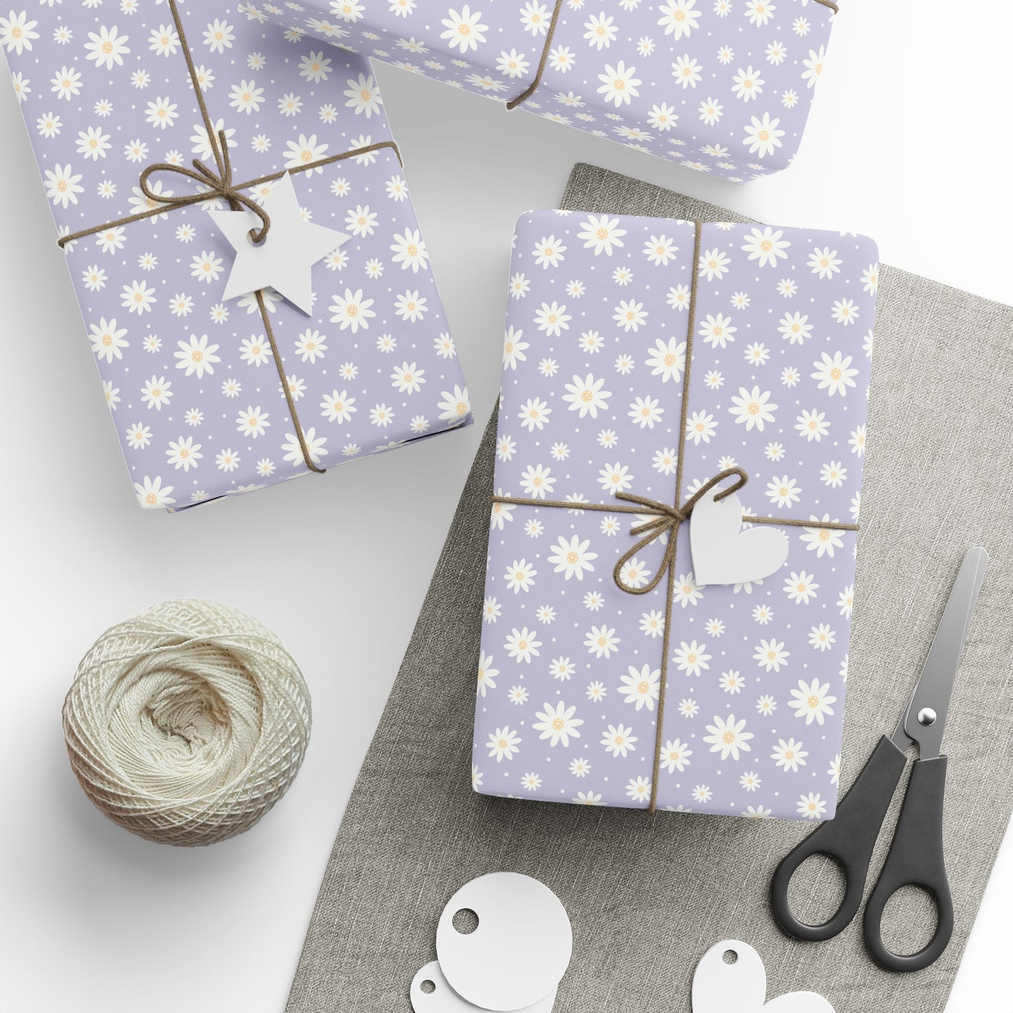 Daisy Wrapping Paper Purple Gift Wrap