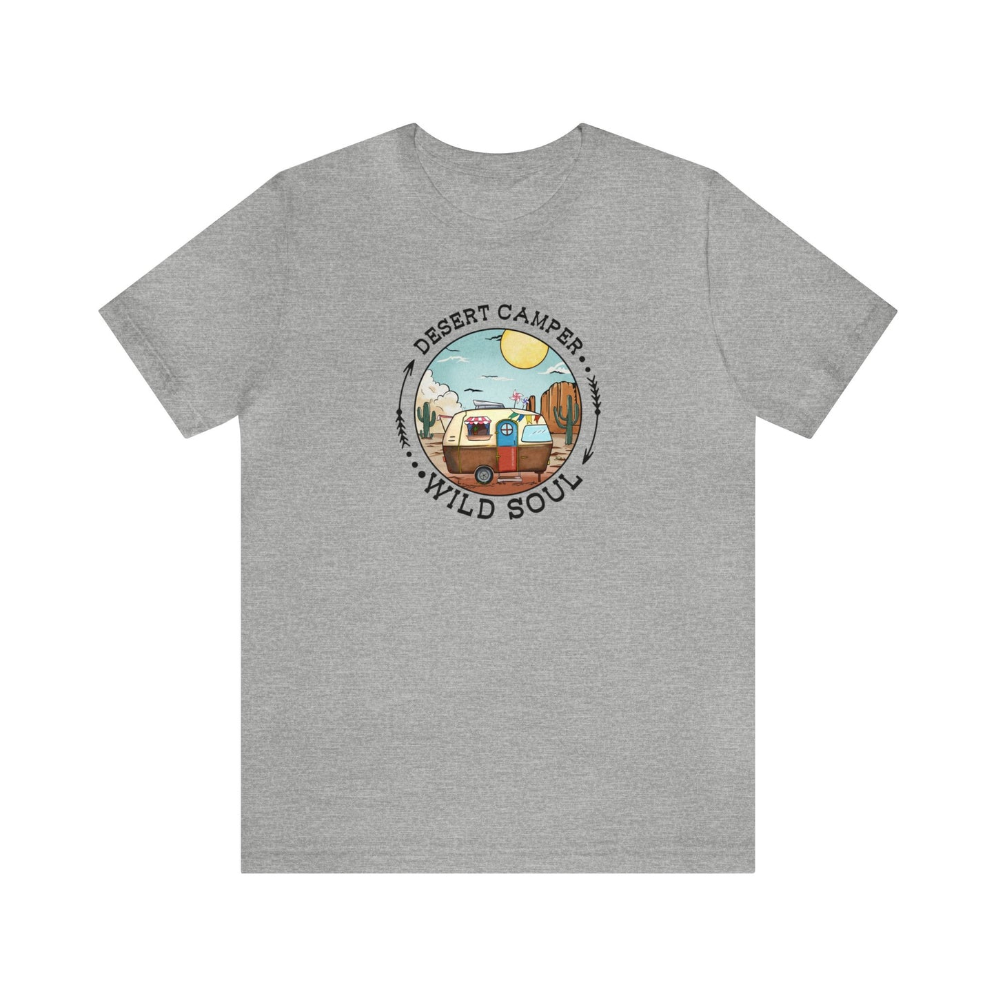 Desert Camper WIld Soul Camp Shirt Unisex Jersey Short Sleeve Tee T-Shirt