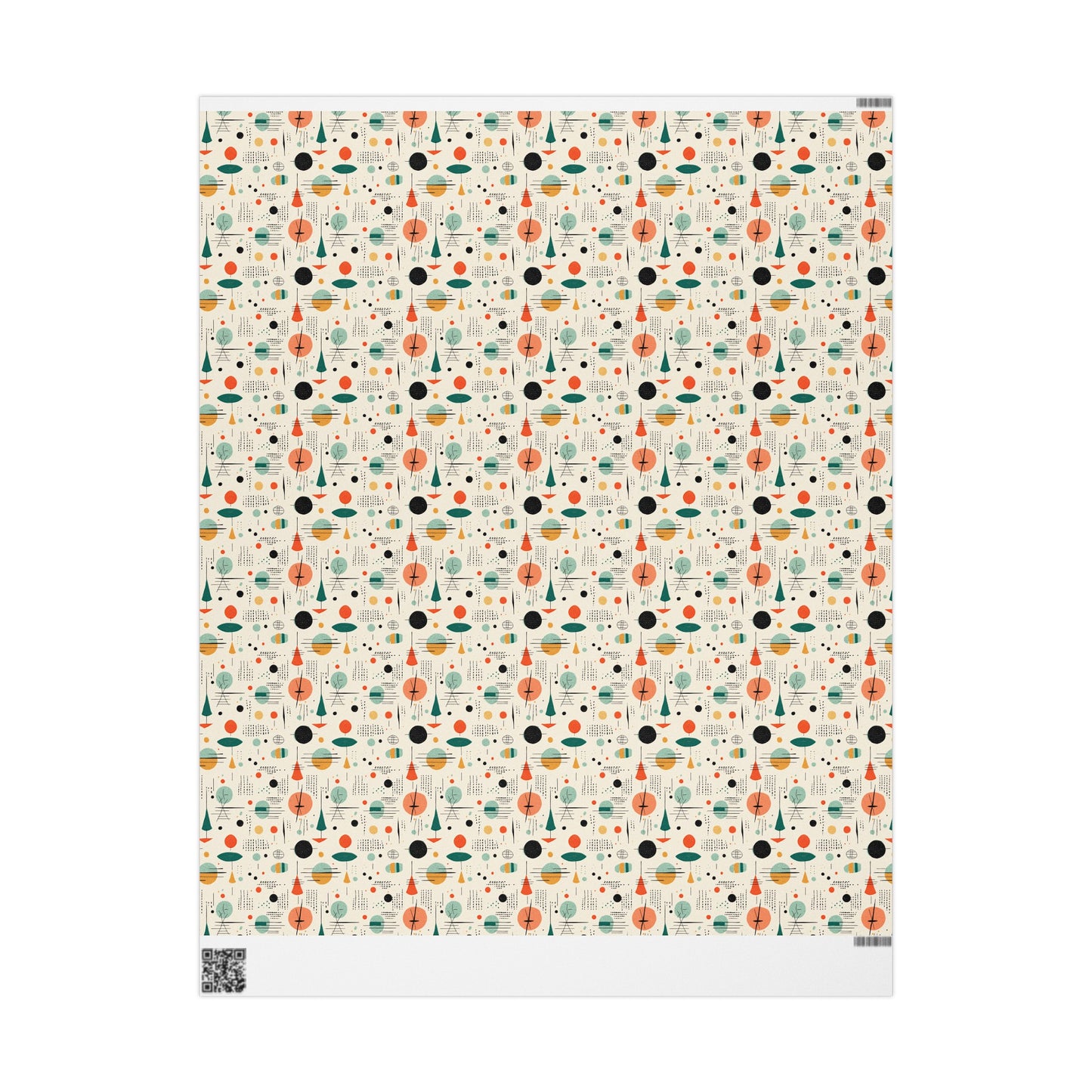 Mid Century Gift Wrapping Paper