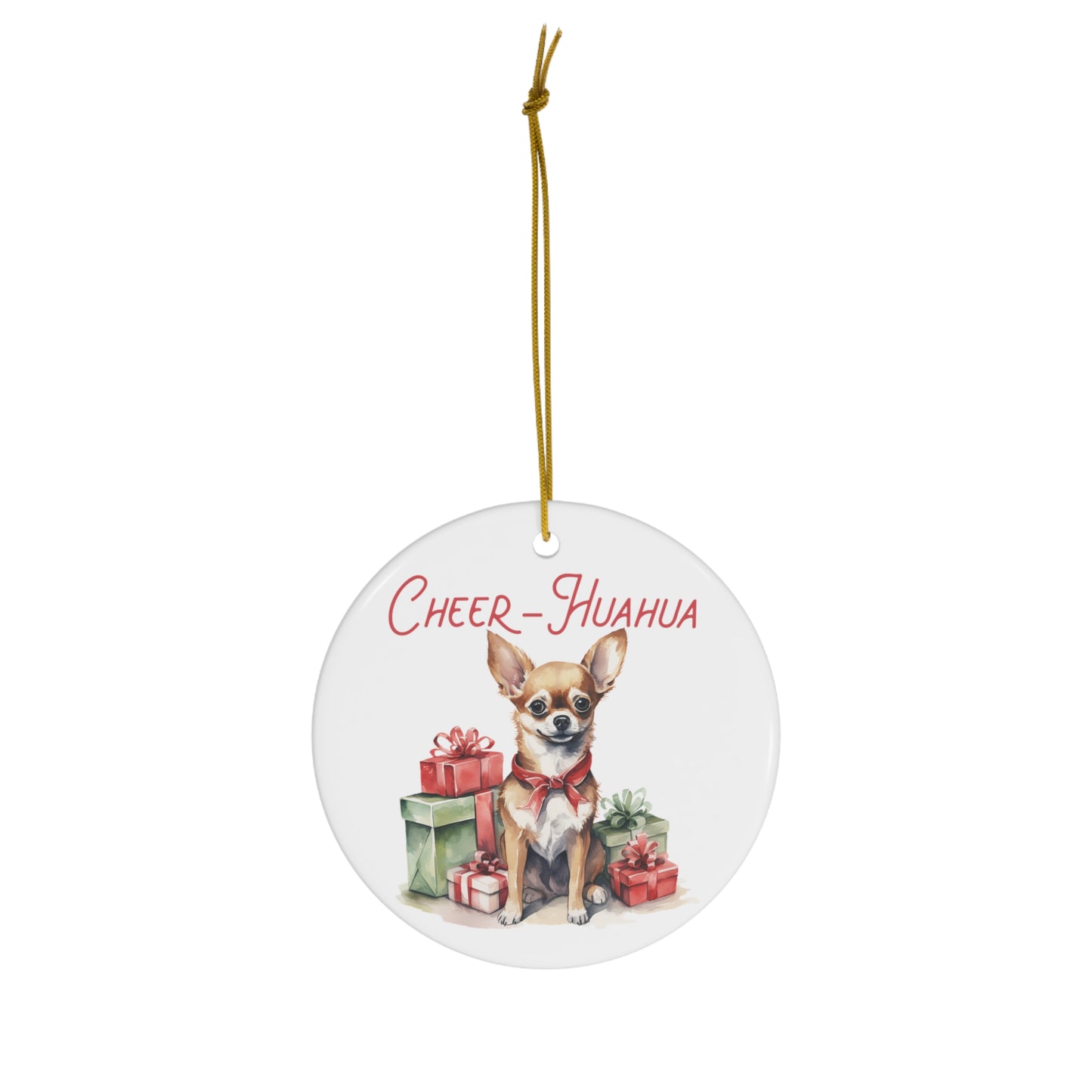 Chihuahua Ceramic Ornament