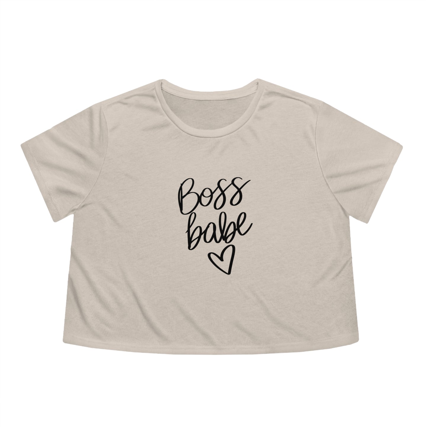 Boss Babe Women's Flowy Cropped Tee