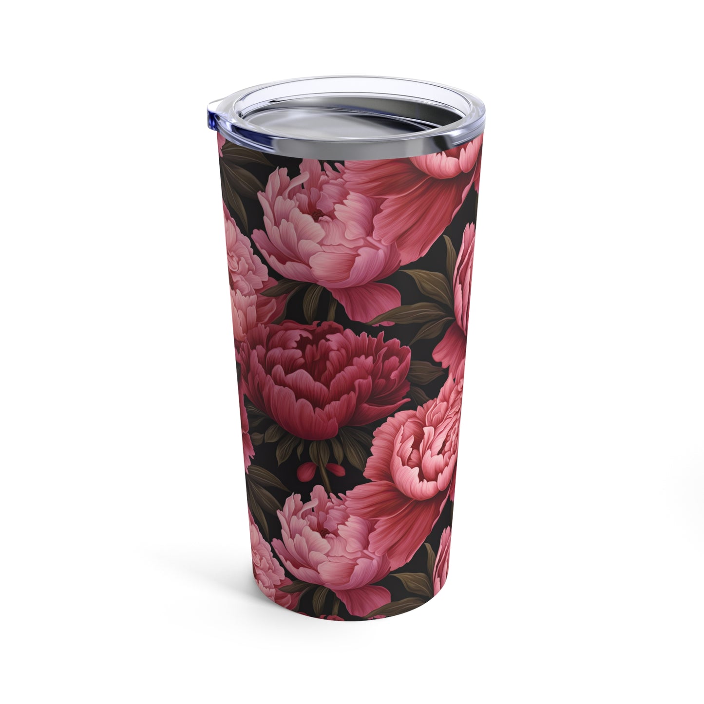 Pink Peony Tumbler 20oz Flower Tumbler Garden Theme