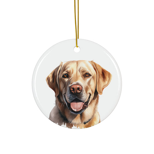 Labrador Retriever Ceramic Ornament