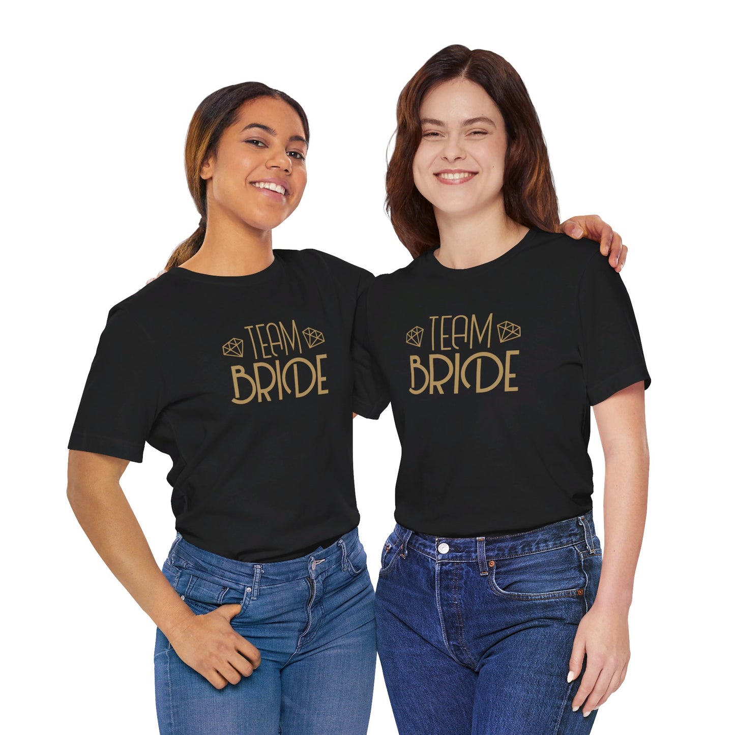 Team Bride Art Deco Unisex Jersey Short Sleeve Tee Bachelorette Party Shirt