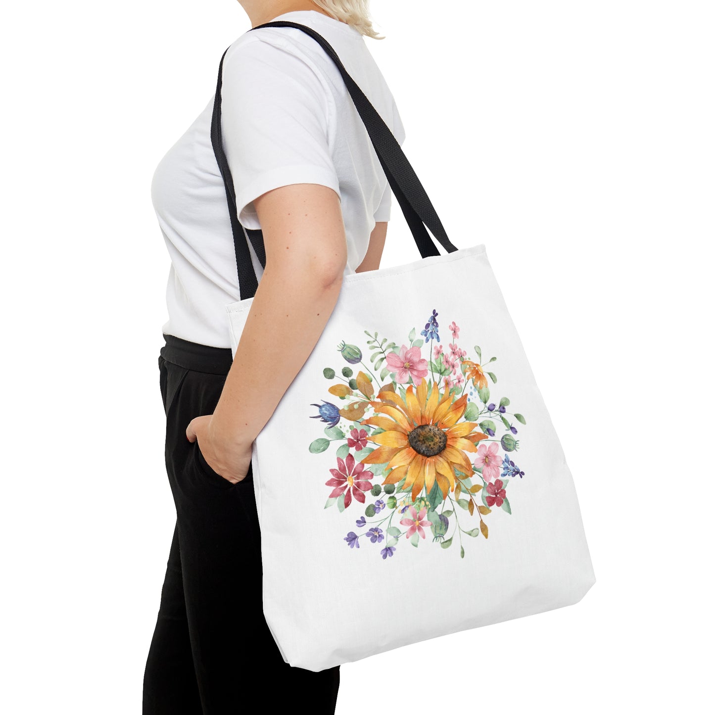 Wild Flower Tote Bag Shopping Bag Reusable Tote