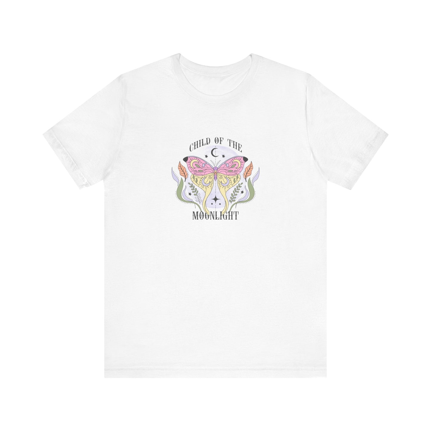 Moth Child of the Moonlight Unisex Jersey Short Sleeve Tee