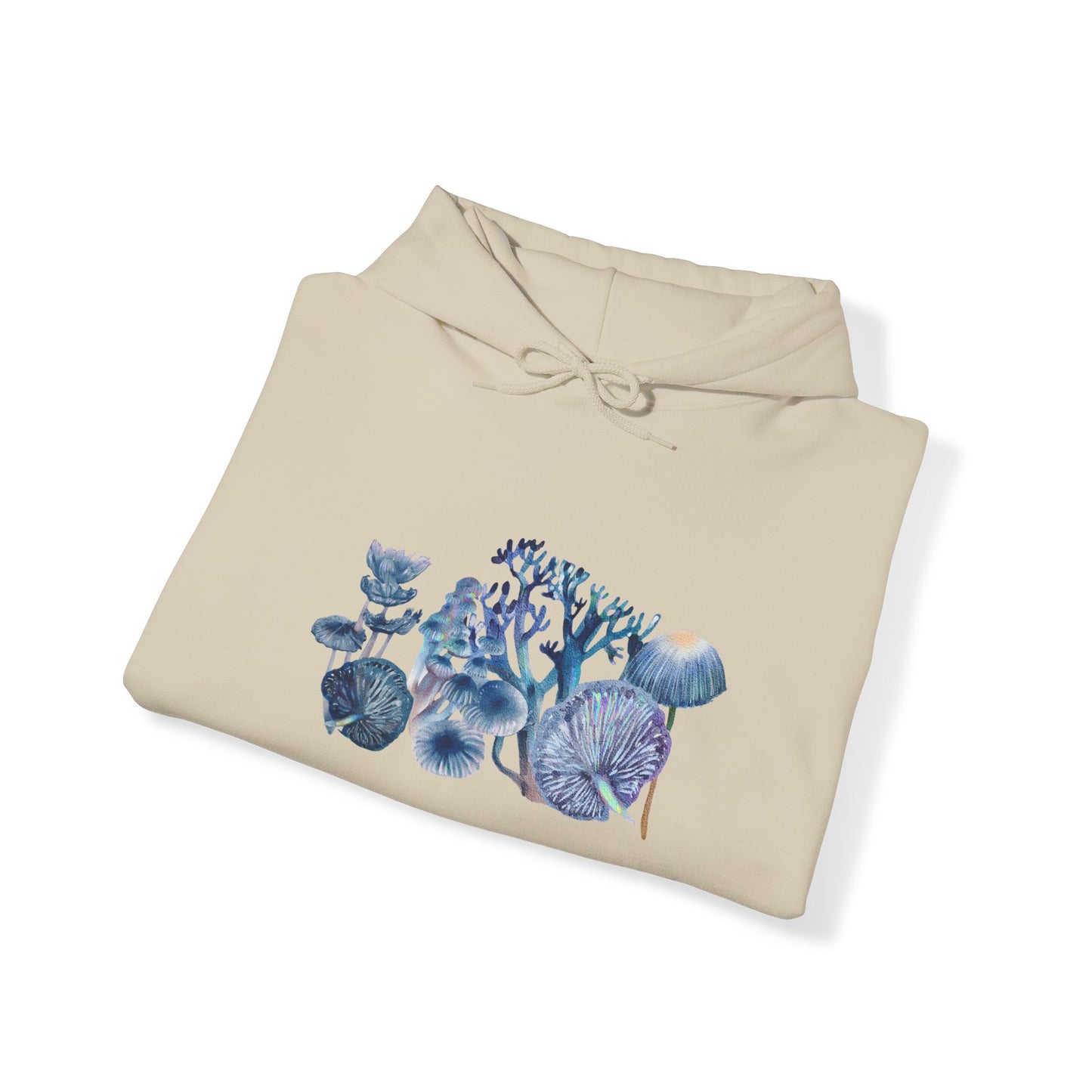 Blue Watercolor Mushroom Heavy Blend Sweatshirt