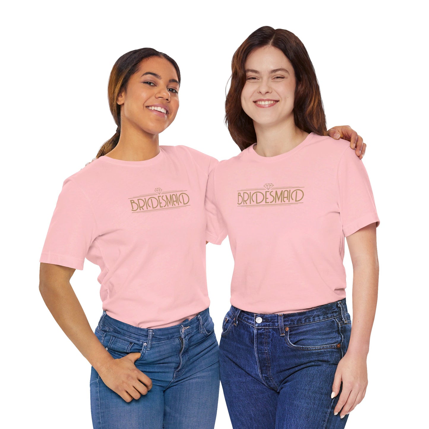 Bridesmaid Art Deco Unisex Jersey Short Sleeve Tee Bachelorette Party Shirt