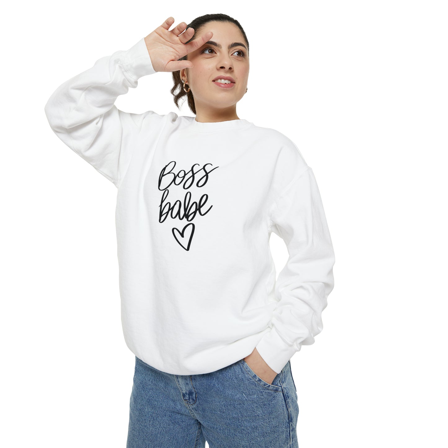 Boss Babe Unisex Garment-Dyed Sweatshirt