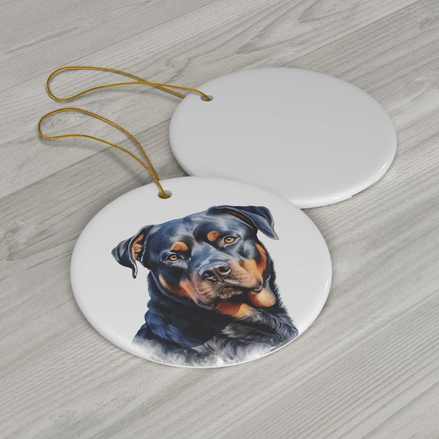 Rottweiler Ceramic Ornament