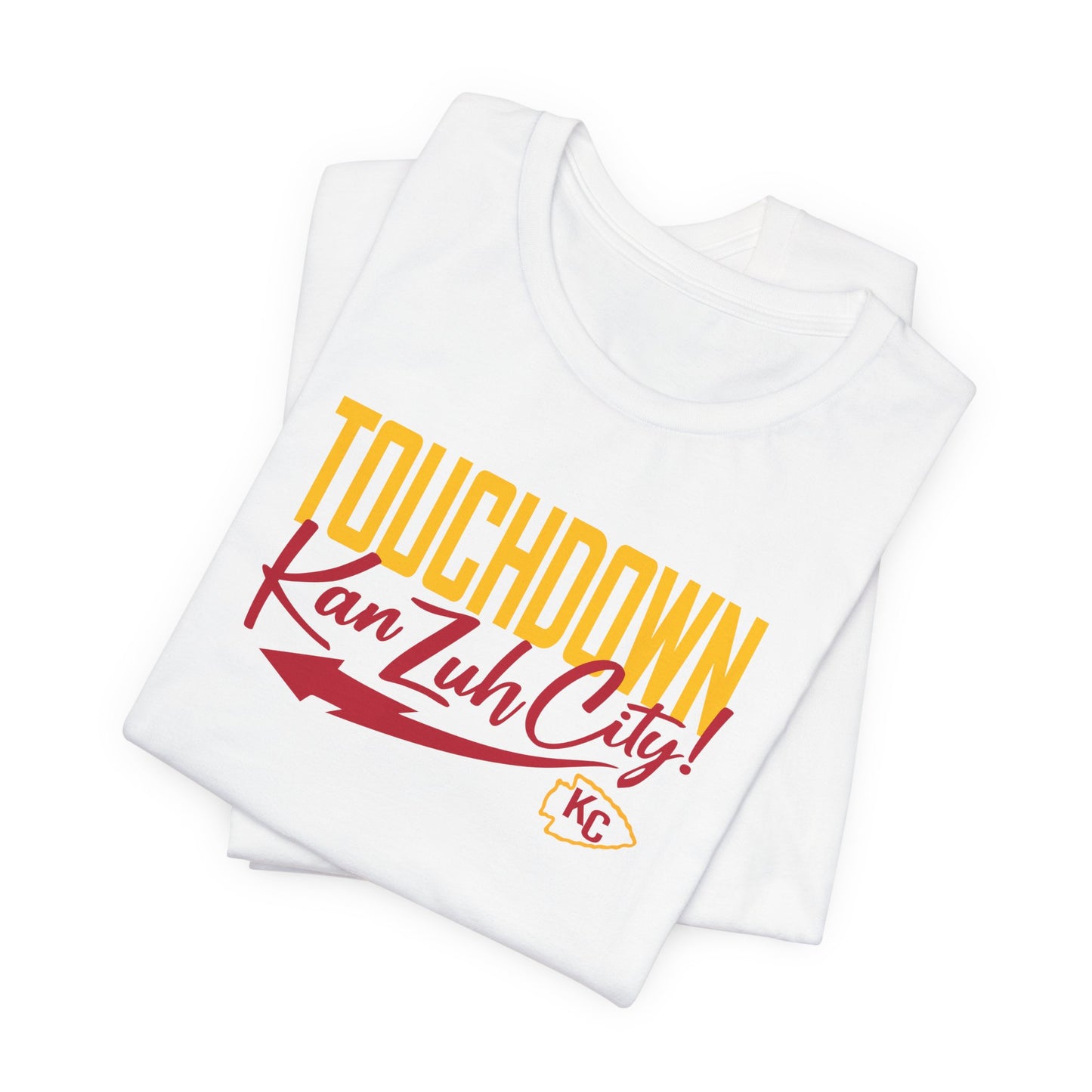 Touch Down Kan Zuh City Kansas City Unisex Jersey Short Sleeve Tee T-Shirt