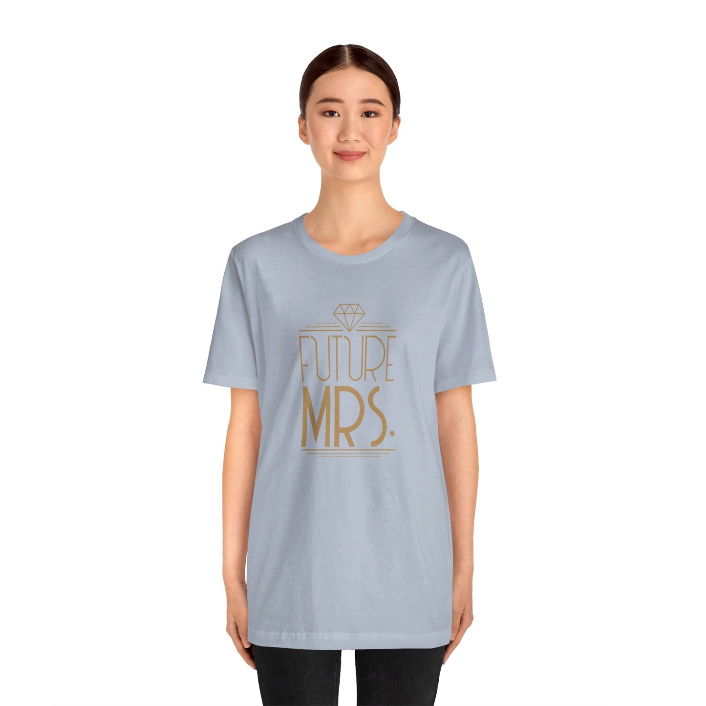 Future Mrs Art Deco Unisex Jersey Short Sleeve Tee Bachelorette Party Shirt