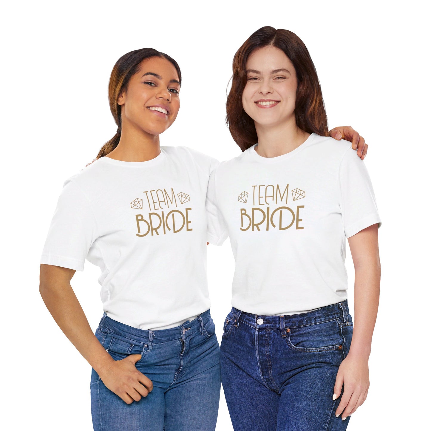 Team Bride Art Deco Unisex Jersey Short Sleeve Tee Bachelorette Party Shirt