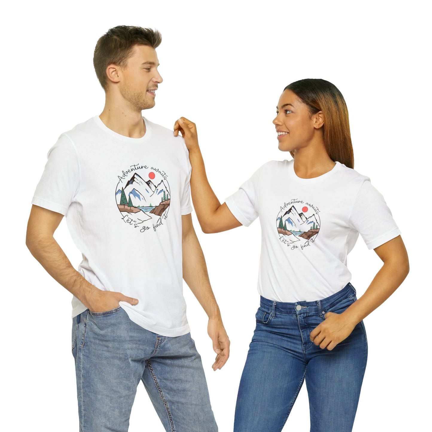 Adventure Awaits Let's Go Find It Camp T Shirt