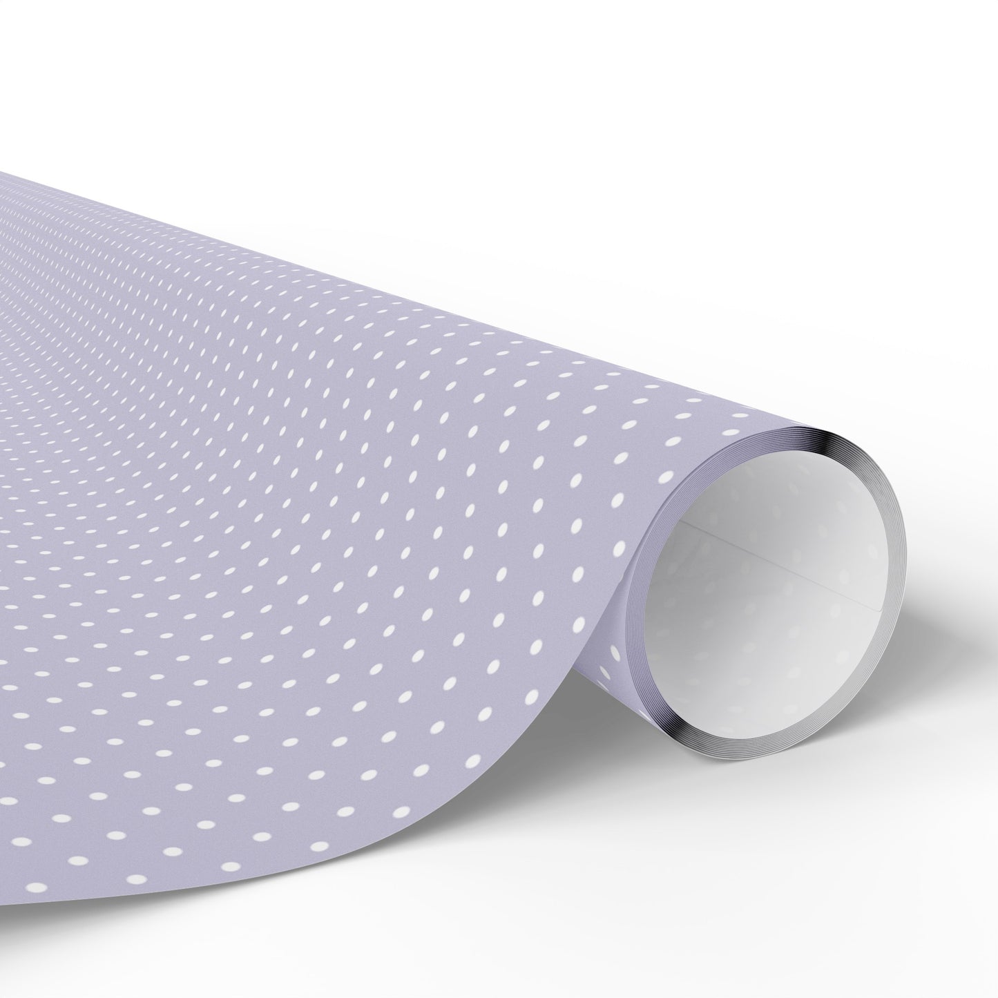 Purple and White Polka Dot Wrapping Paper