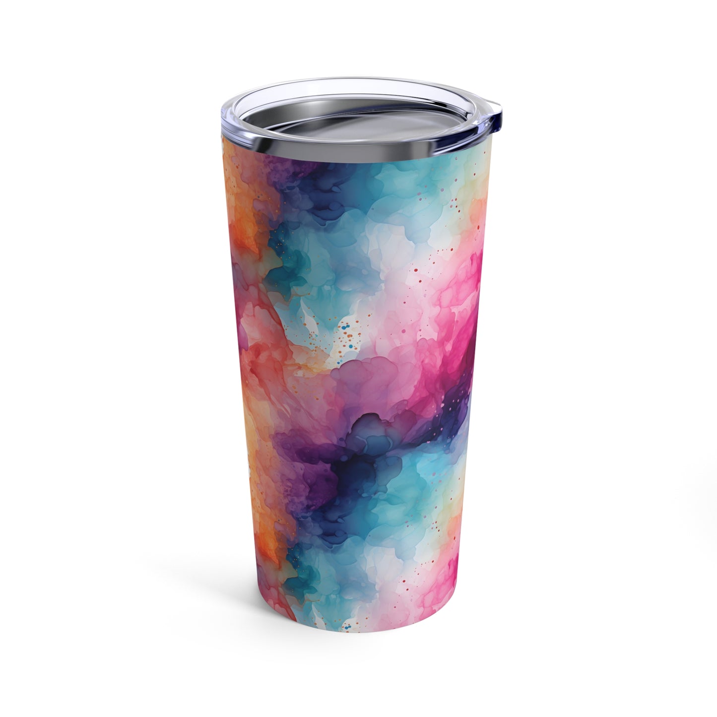 Rainbow Watercolor Tumbler 20oz