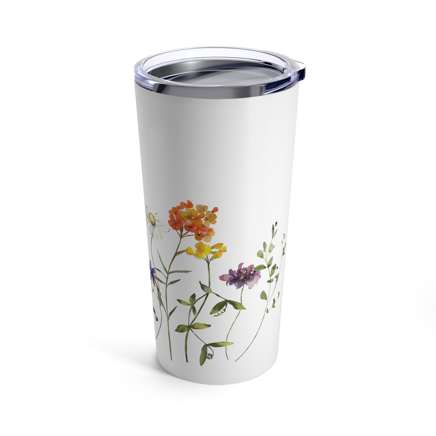 Botanical Flower Tumbler 20oz Gift for Mom Boho Tumbler Garden Tumbler