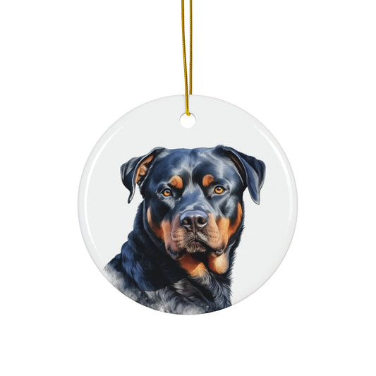 Rottweiler Ceramic Ornament