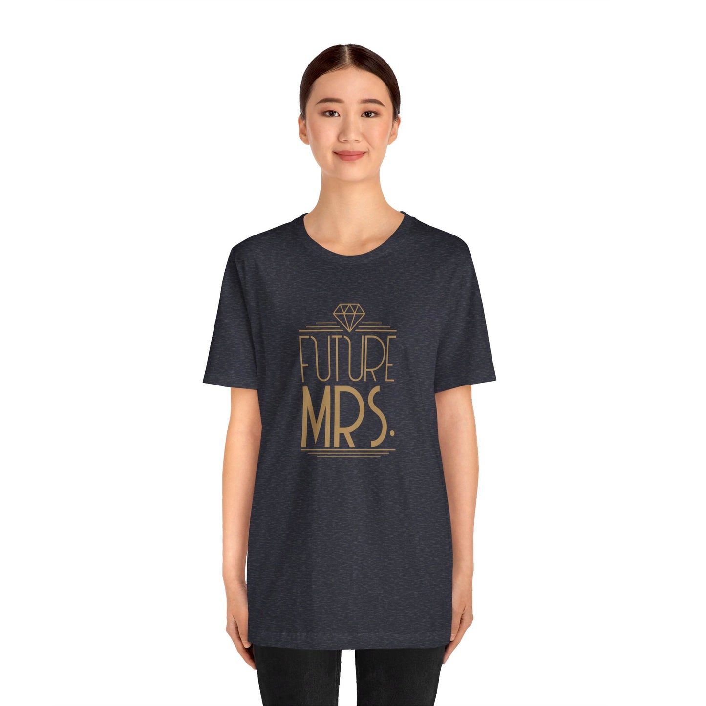 Future Mrs Art Deco Unisex Jersey Short Sleeve Tee Bachelorette Party Shirt