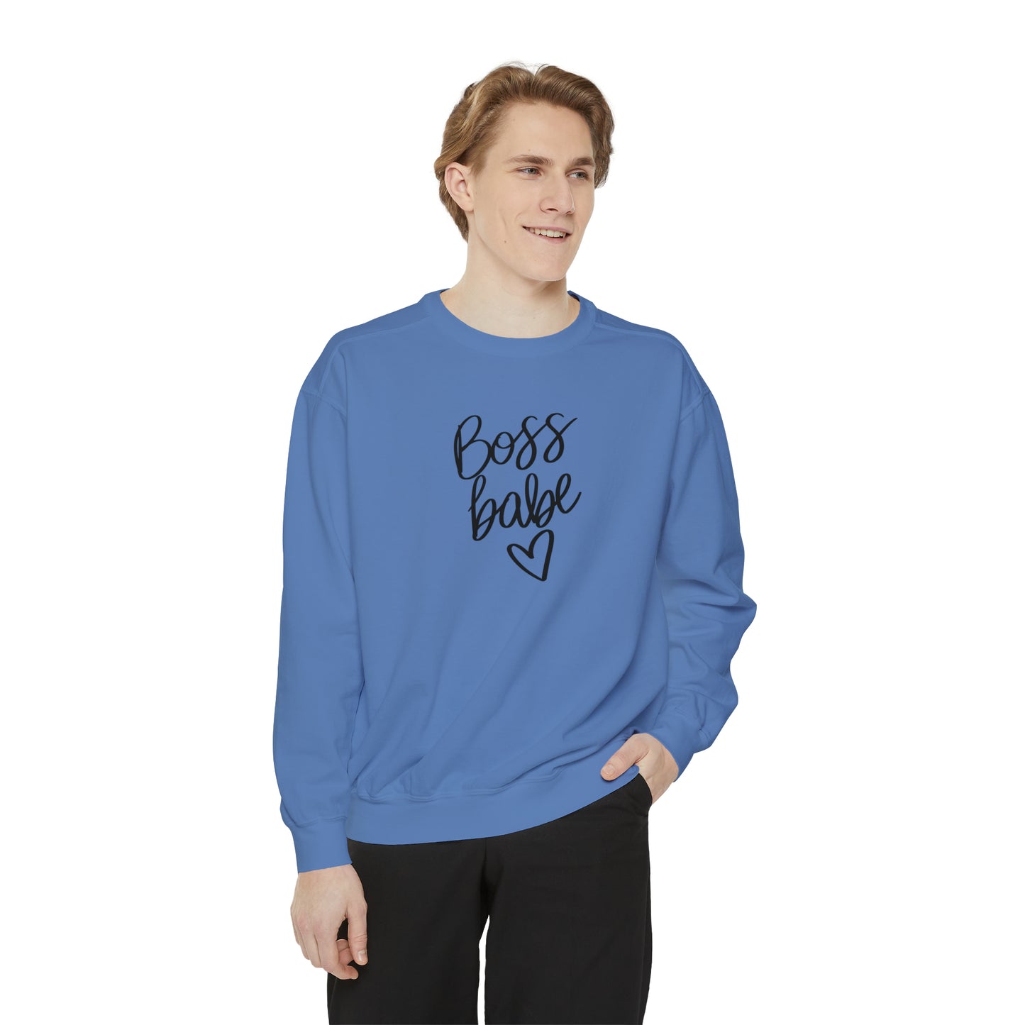 Boss Babe Unisex Garment-Dyed Sweatshirt