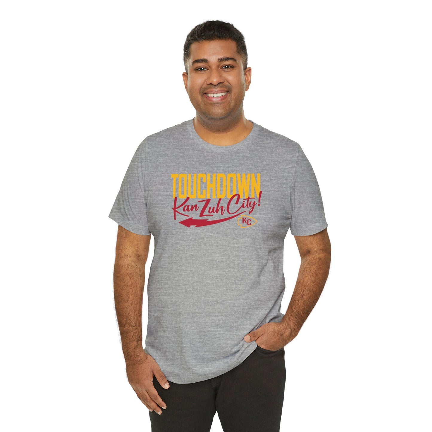 Touch Down Kan Zuh City Kansas City Unisex Jersey Short Sleeve Tee T-Shirt