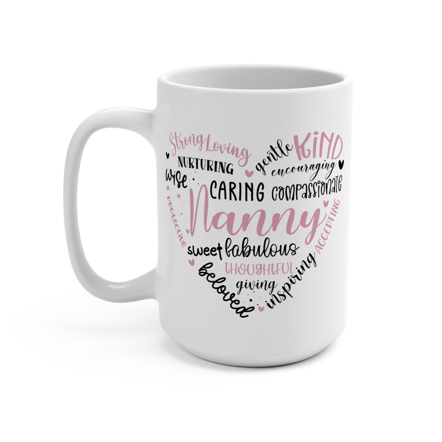 Nanny Heart Mug 15oz