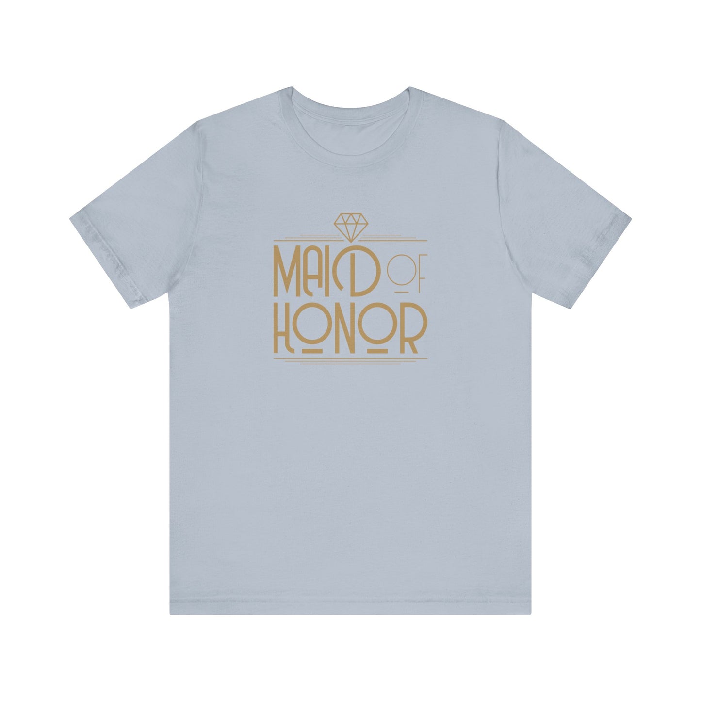 Maid of Honor Art Deco Unisex Jersey Short Sleeve Tee Bachelorette Party Shirt