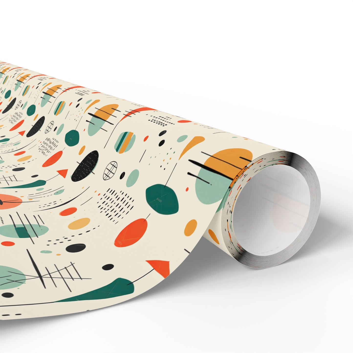 Mid Century Gift Wrapping Paper