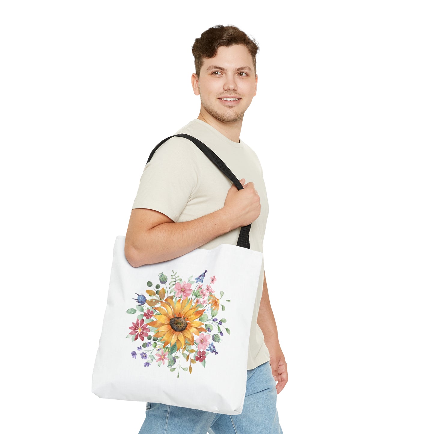 Wild Flower Tote Bag Shopping Bag Reusable Tote