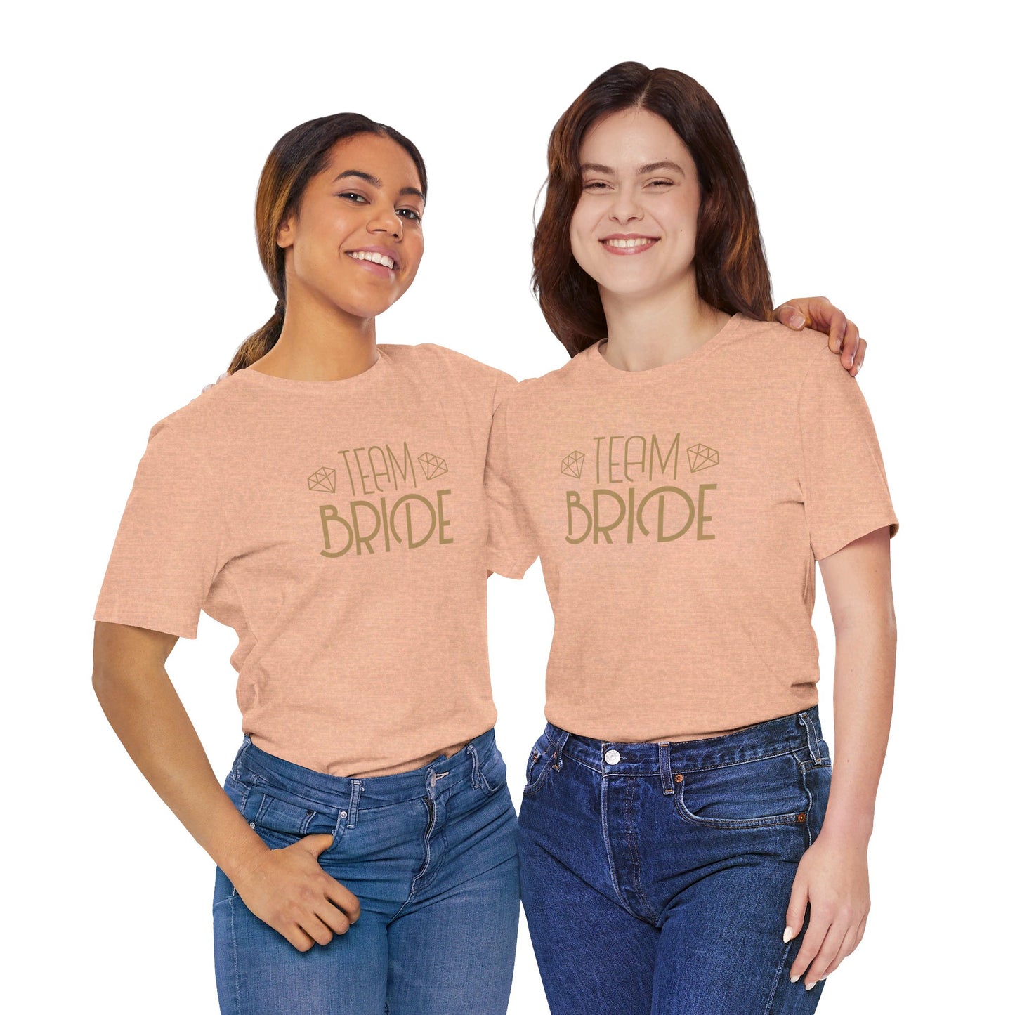 Team Bride Art Deco Unisex Jersey Short Sleeve Tee Bachelorette Party Shirt