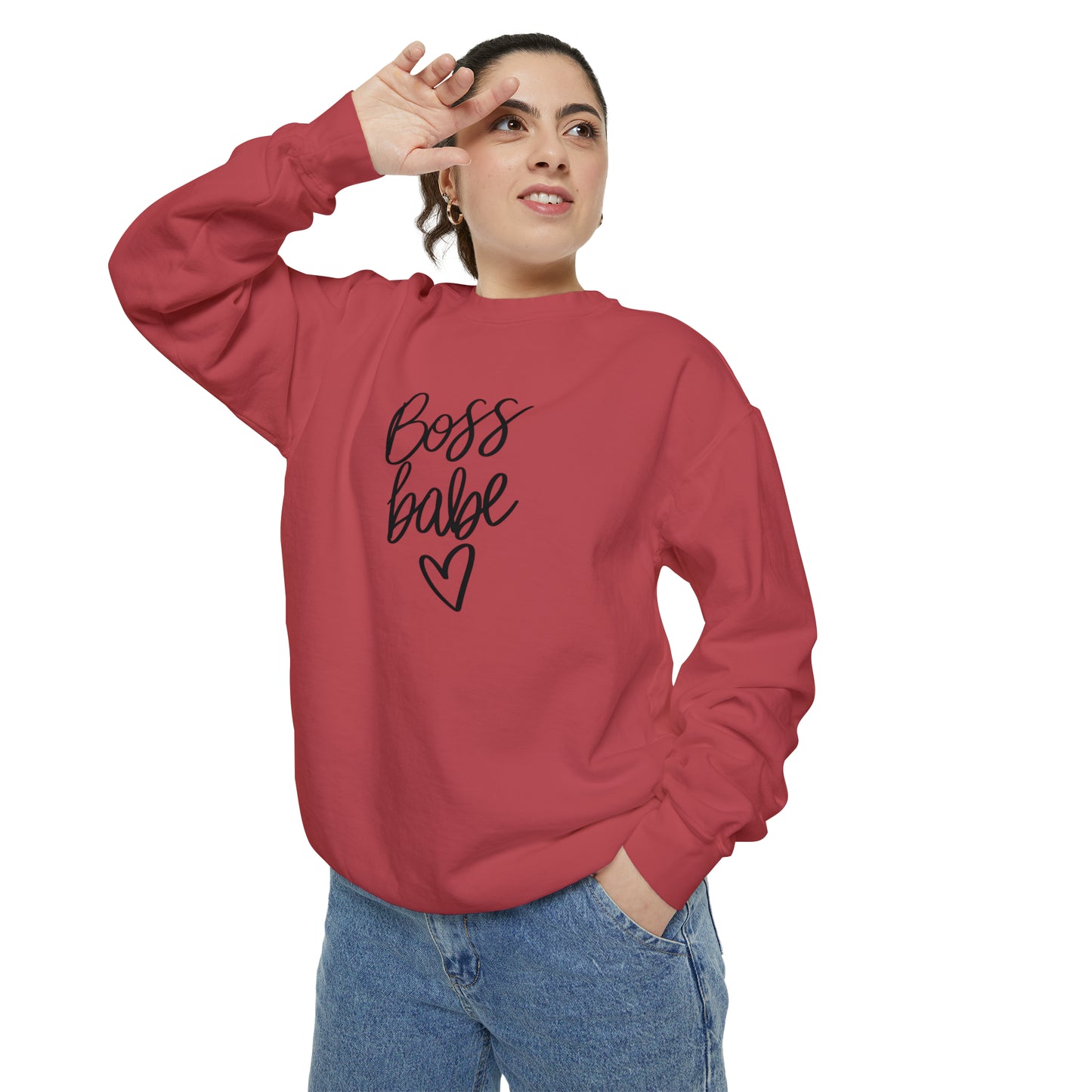 Boss Babe Unisex Garment-Dyed Sweatshirt