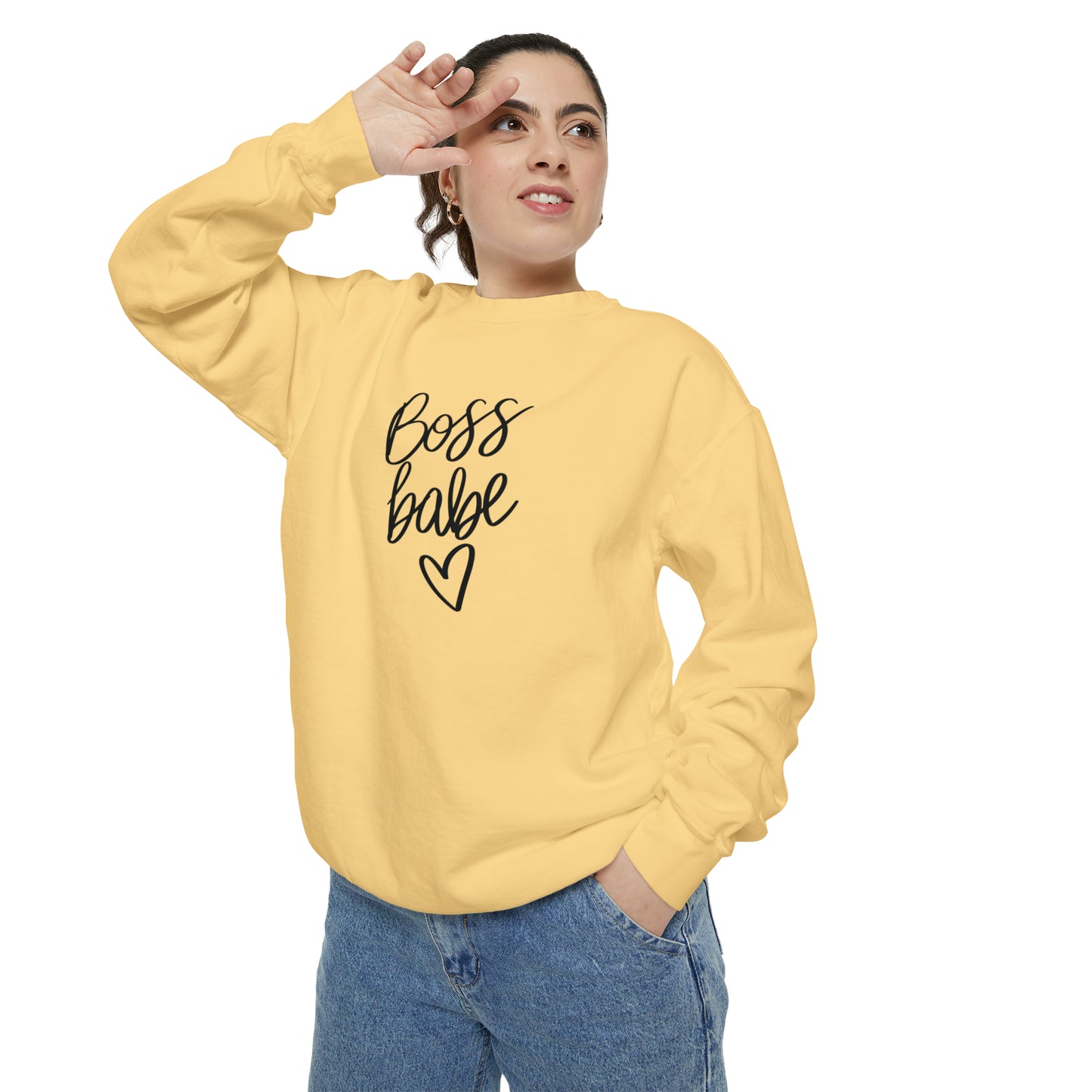 Boss Babe Unisex Garment-Dyed Sweatshirt