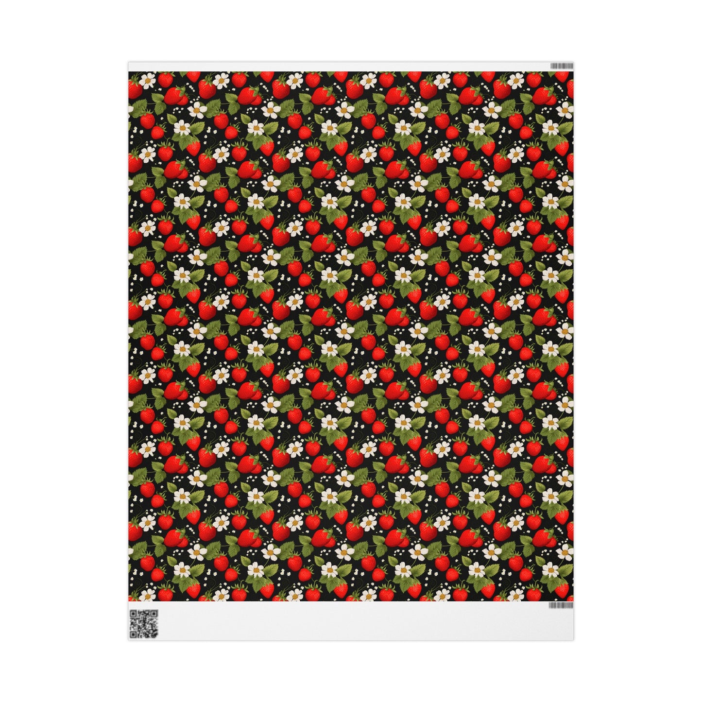 Strawberry Gift Wrapping Paper Holiday Wrapping Paper Christmas Gift Wrapping Paper Gift Paper Birthday Paper