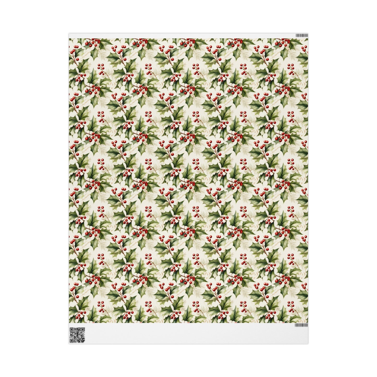 Christmas Gift Wrapping Paper Holly Holiday Wrapping Paper Christmas Gift Wrapping Paper Christmas Holly Paper