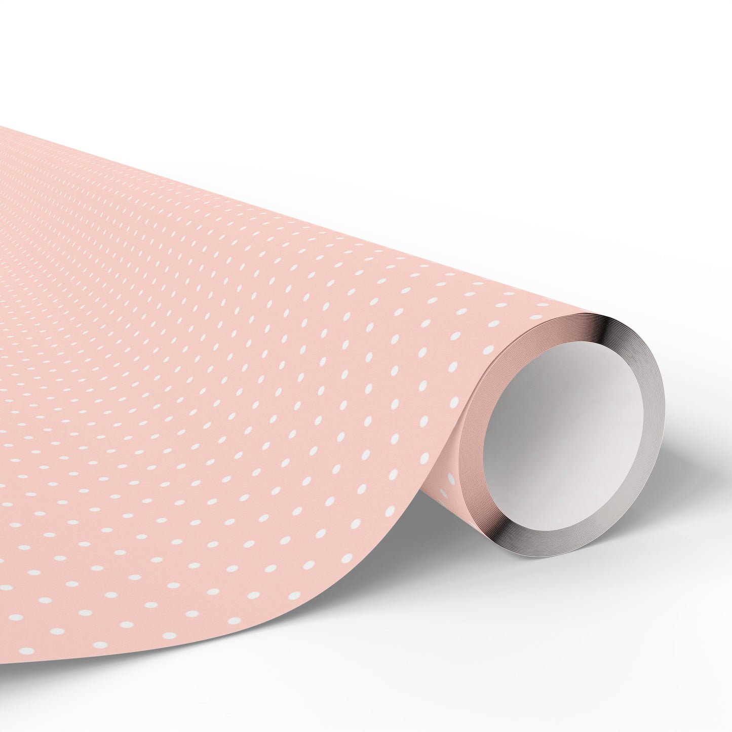 Pink and White Polka Dot Wrapping Paper