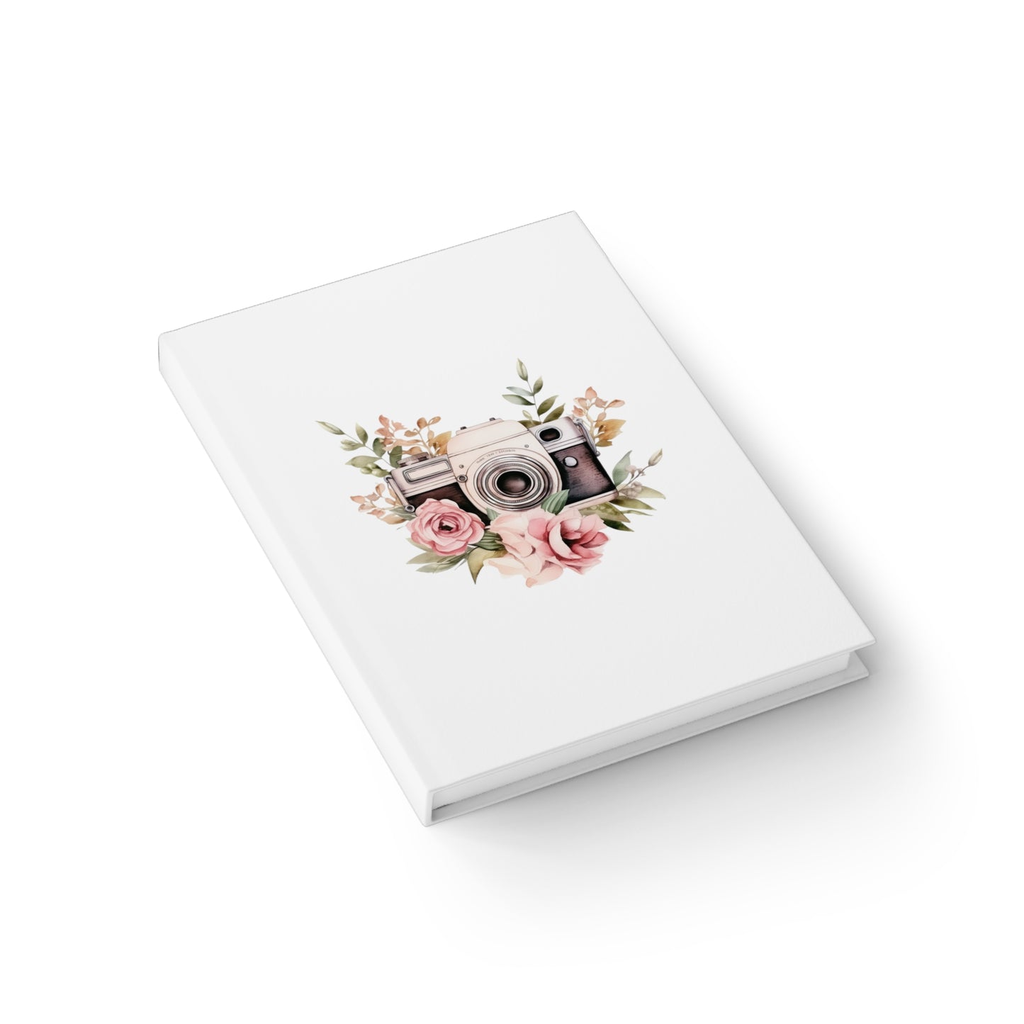 Watercolor Camera Floral Camera blank Notebook