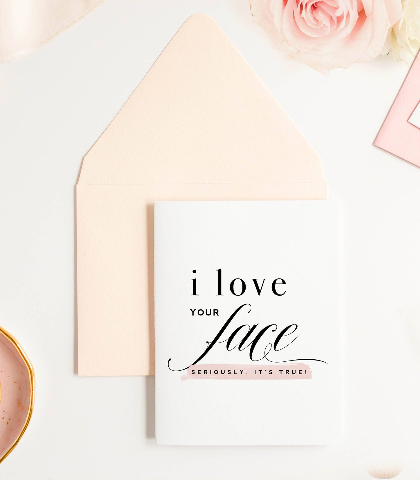 Love Your Face - Love & Anniversary Greeting Card