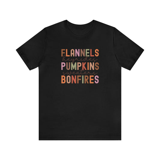 Fall things shirt Unisex Jersey Short Sleeve Tee T-Shirt Fall Shirt