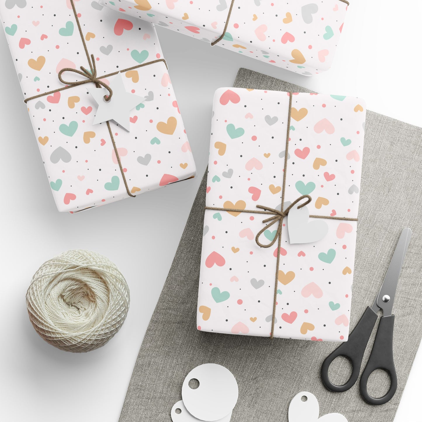 Pastel Heart Wrapping Paper