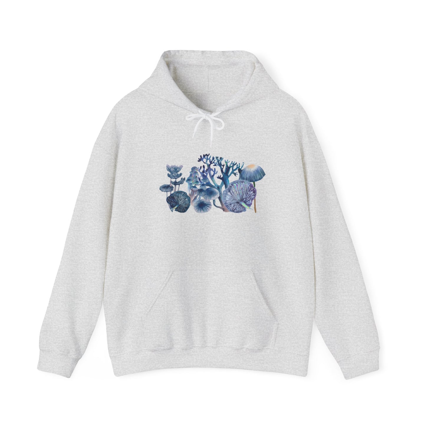 Blue Watercolor Mushroom Heavy Blend Sweatshirt