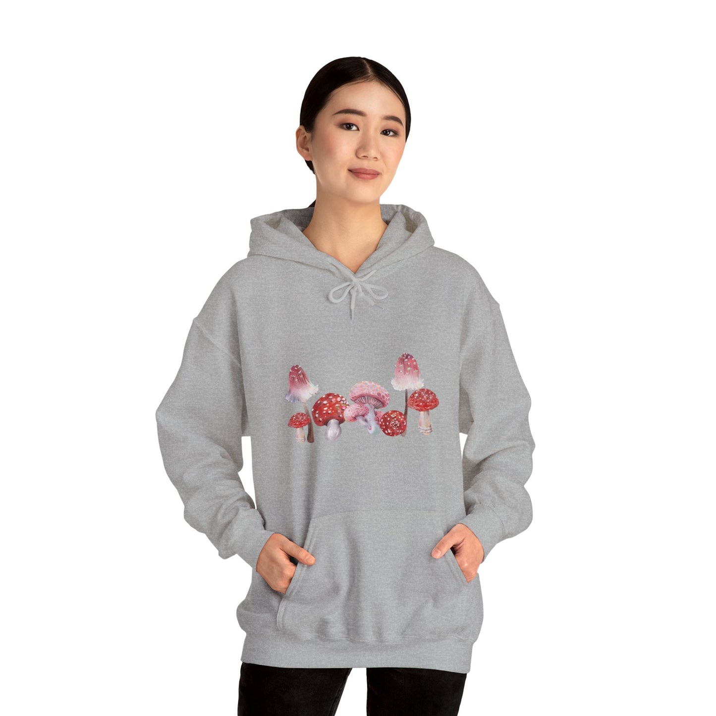 Unisex Watercolor Mushroom Heavy Blend Hooded Hoodie Sweatshirt