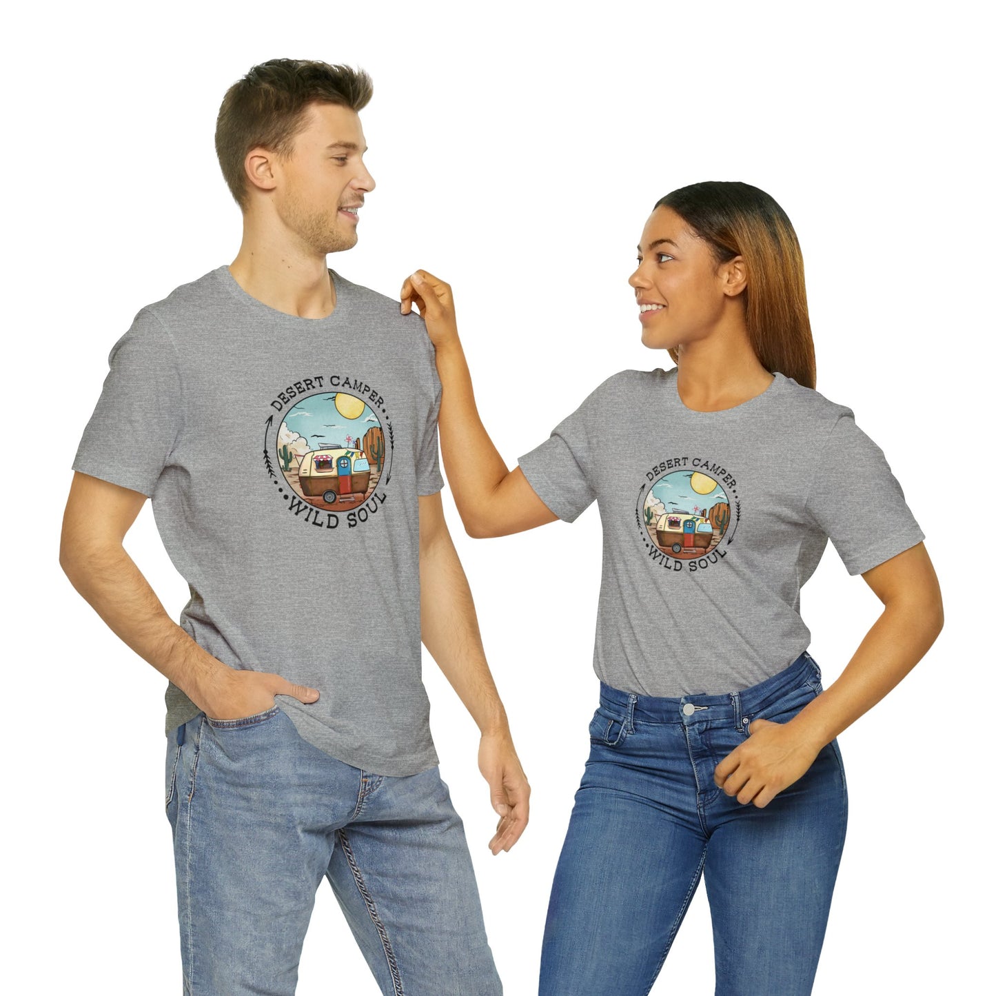 Desert Camper WIld Soul Camp Shirt Unisex Jersey Short Sleeve Tee T-Shirt