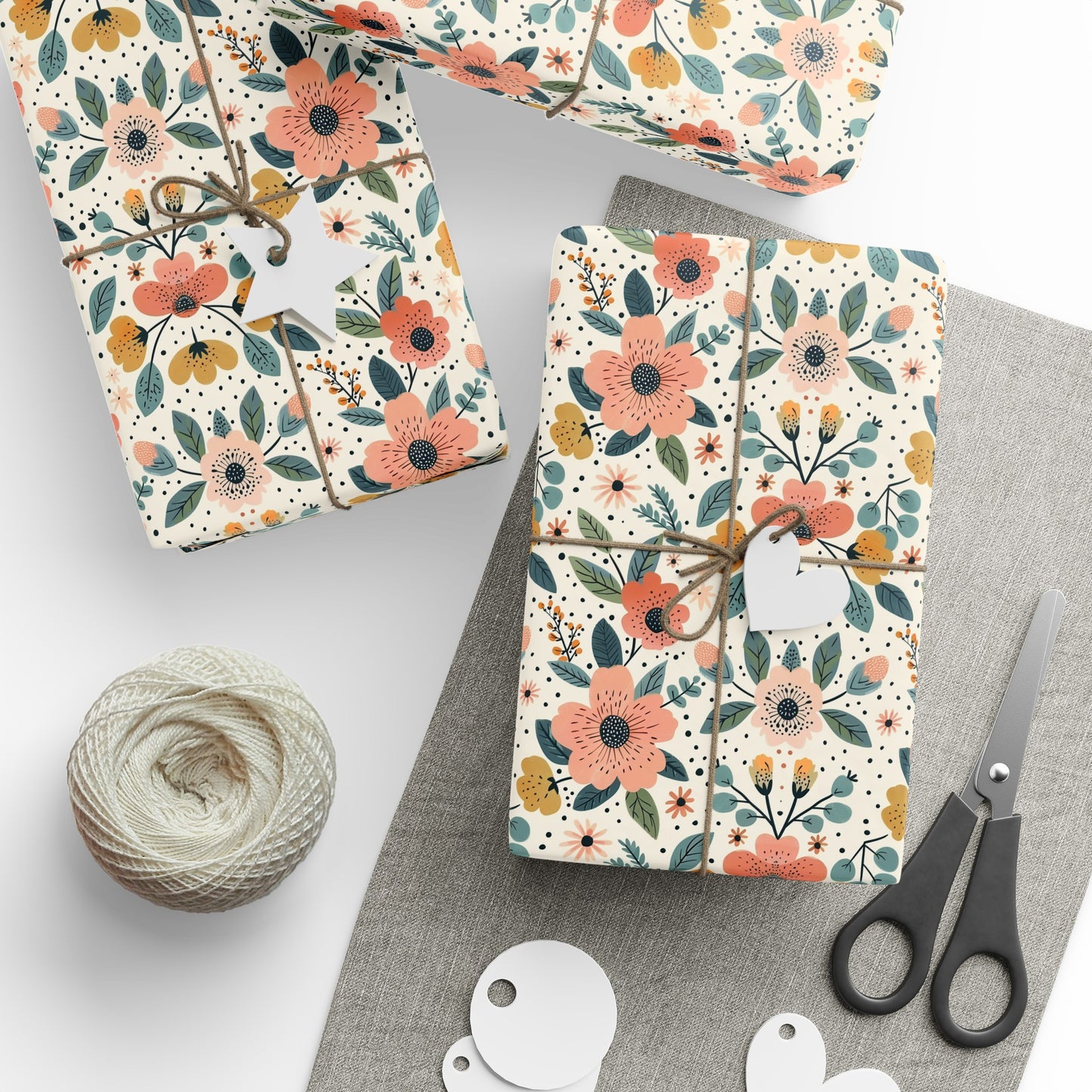 Floral Wrapping Paper Cute Giftwrap