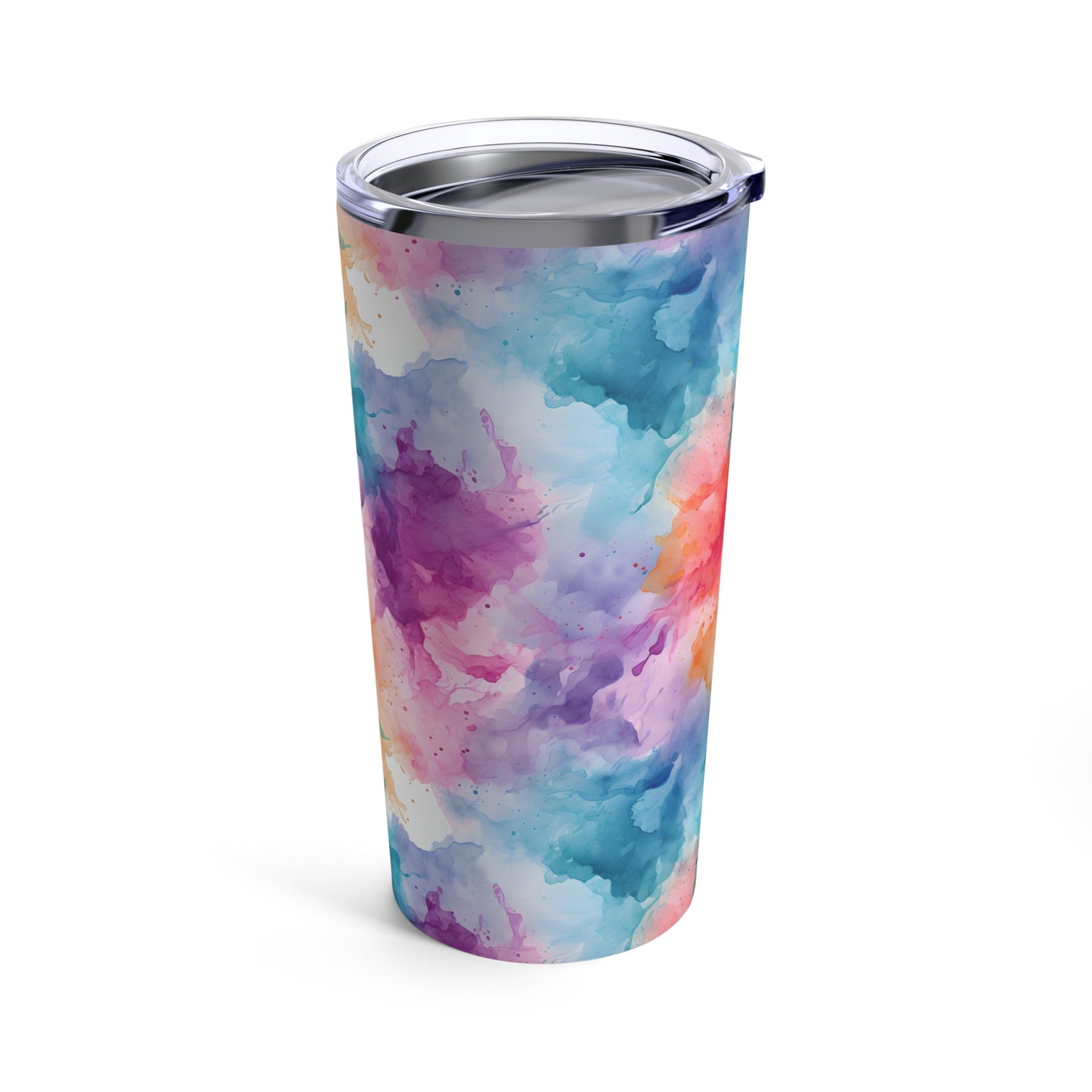 Rainbow Watercolor Tumbler 20oz